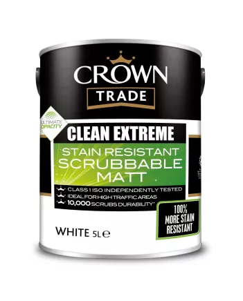 Clean Extreme Stain Resistant Scrubbable Matt White 5ltr