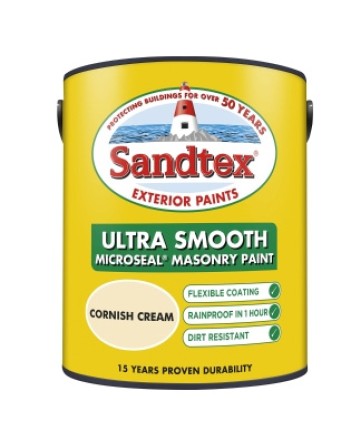 Sandtex Ultra Smooth Cornish Cream 5ltr