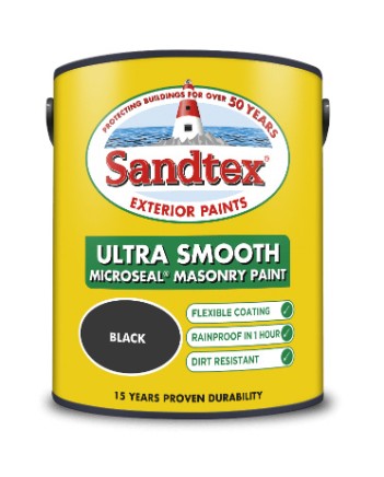 Sandtex Ultra Smooth Black 5ltr