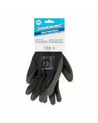 Silverline Black Palm Gloves 9L